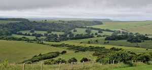 Jevington from Willingdon Hill